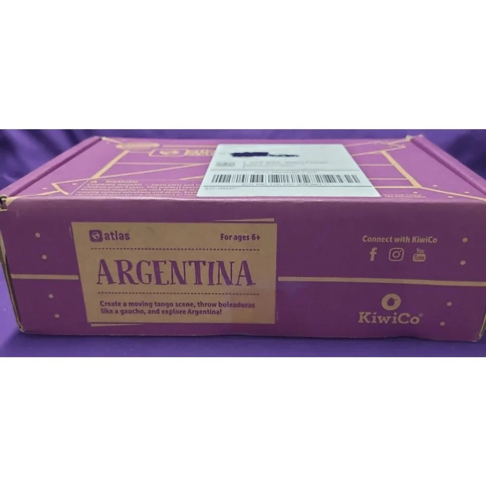 Kiwi Co ATLAS Crate Argentina NEW IN BOX Ages 6+ LEARN & PLAY EDUCATIONAL